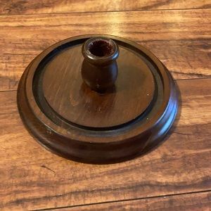 Wooden candlestick